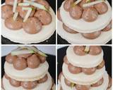 Pyramide de macarons poire chocolat tape de la recette 3 photo