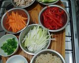 Foto del paso 1 de la receta: Salteado de verduras y pollo y arroz integral