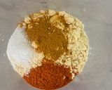 A picture of step 2 of Pakoray ki curry.