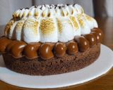 Foto del paso 10 de la receta: Mini torta brownie sin gluten con merengue italiano(18 cm)