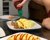 餐廳廚師級別的半熟蛋包飯的食譜步驟13照片