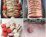 Tűzdelt karaj zöldfűszeres, joghurtos burgonyával recept fázis 5 fotója