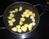 A picture of step 1 of Apple Cinnamon Kesari/Sheera.