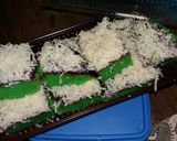 Foto langkah ke 6 dari resep Bolu Pandan Kukus with bluberry & cheese.