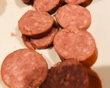 A picture of step 2 of Crockpot Chicken 🐔 Kielbasa Bites.