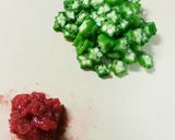 A picture of step 1 of Easy Chilled Pork Shabu Salad with Okra and Umeboshi.