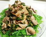 A picture of step 6 of Easy Chilled Pork Shabu Salad with Okra and Umeboshi.