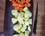 A picture of step 2 of Veggie japanese curry.