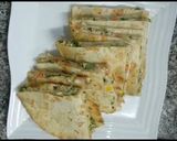 A picture of step 11 of Breakfast quesadilla||Stuffed Tortilla||Tortilla egg and cheese.