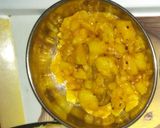 A picture of step 6 of Halwa puri with chickpeas, potatoes tarkari🔥🔥😋.