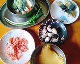蒜香甜蝦鯖魚偽義大利麵的食譜步驟1照片