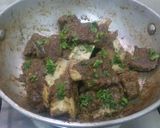 A picture of step 5 of Chanp Boti Masala.