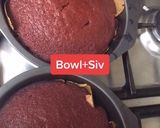 A picture of step 7 of Moist 2 layer Red Velvet Cake.