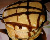 Foto langkah ke 5 dari resep Simple pancake siram susu coklat.