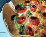 Foto del paso 5 de la receta Pastel de espinacas, cherry y mascarpone en airfryer