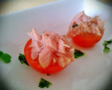 Foto del paso 1 de la receta: Tomate cherry con atún desmigado, en su aceite