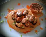 Foto del paso 4 de la receta: Mejillones al vapor con mayonesa escabechada