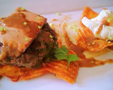 Foto del paso 4 de la receta: Hamburguesa de ternera con foie sobre chips crujientes