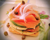 Foto del paso 1 de la receta: Tosta de Salmón ahumado, Queso y Calabacín.