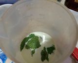 Foto langkah ke 2 dari resep Milkshake green tea latte +mint😋.