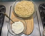 Foto del paso 7 de la receta: Espagueti con Crema de Champiñones y Chorizo Chipotleado