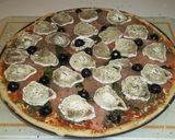 Foto del paso 11 de la receta Pizza económica con rulo de queso de cabra (Glaciar)