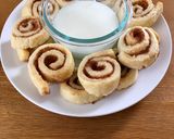 A picture of step 11 of Cinnamon Roll Cookies.