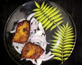 A picture of step 3 of Masala tilapia fish fry.