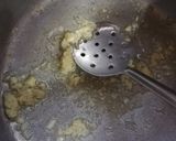 A picture of step 2 of Chicken Manchurian with egg fried rice.