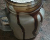 A picture of step 4 of Butter Scotch Cold Coffee shake.