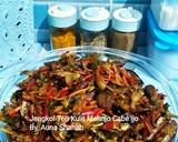 Jengkol Teri Melinjo Cabe Ijo langkah memasak 6 foto