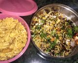 A picture of step 3 of Corn Bhel.