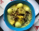 Foto langkah ke 4 dari resep Terik tahu, tempe, telur puyuh, ayam (MPASI 1+).