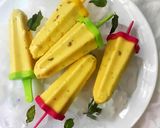 A picture of step 3 of Mango, chia seeds, yogurt kulfi.