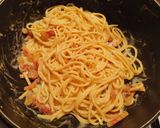 Une image de l'étape 6 de Pâtes à la Carbonara.
