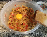 Foto del paso 7 de la receta: Hamburguesa de berenjena y pimiento de piquillo