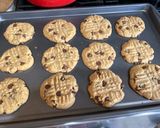 A picture of step 6 of Peanut Butter Chocolate Chip Cookies.