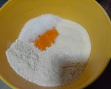 A picture of step 1 of Mango malpua with fresh cream.