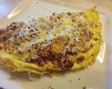 Baconos-sajtos omlett recept fázis 5 fotója