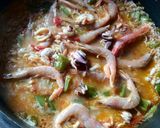 Foto del paso 2 de la receta Paella marinera con chipirones y sus huevas🦑🥘🦐