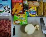Foto langkah ke 1 dari resep 407. Fusili Carbonara Simple.