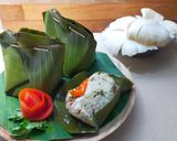 Foto langkah ke 10 dari resep Bola-Bola Pepes Tahu Jamur.