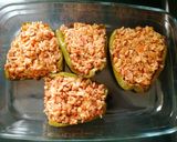 Foto del paso 5 de la receta: Pimientos rellenos de carne y arroz