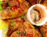 A picture of step 3 of Honey and soy chicken wings.