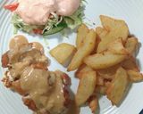 Foto langkah ke 8 dari resep Chicken cordon blue ala arien's kitchen.