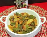 A picture of step 4 of Aloo Bhindi/ Okda Sabji.