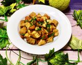 Hình bước làm 4 của món Đậu Hủ Kho Hột (Hạt) Mít Chay