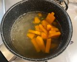 A picture of step 1 of Japanese Butternut Miso Soup.