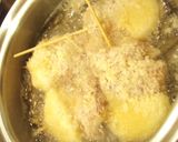 A picture of step 4 of Favorite Skewered Pork and Onion Cutlets (Kushi Katsu).