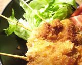 A picture of step 5 of Favorite Skewered Pork and Onion Cutlets (Kushi Katsu).
